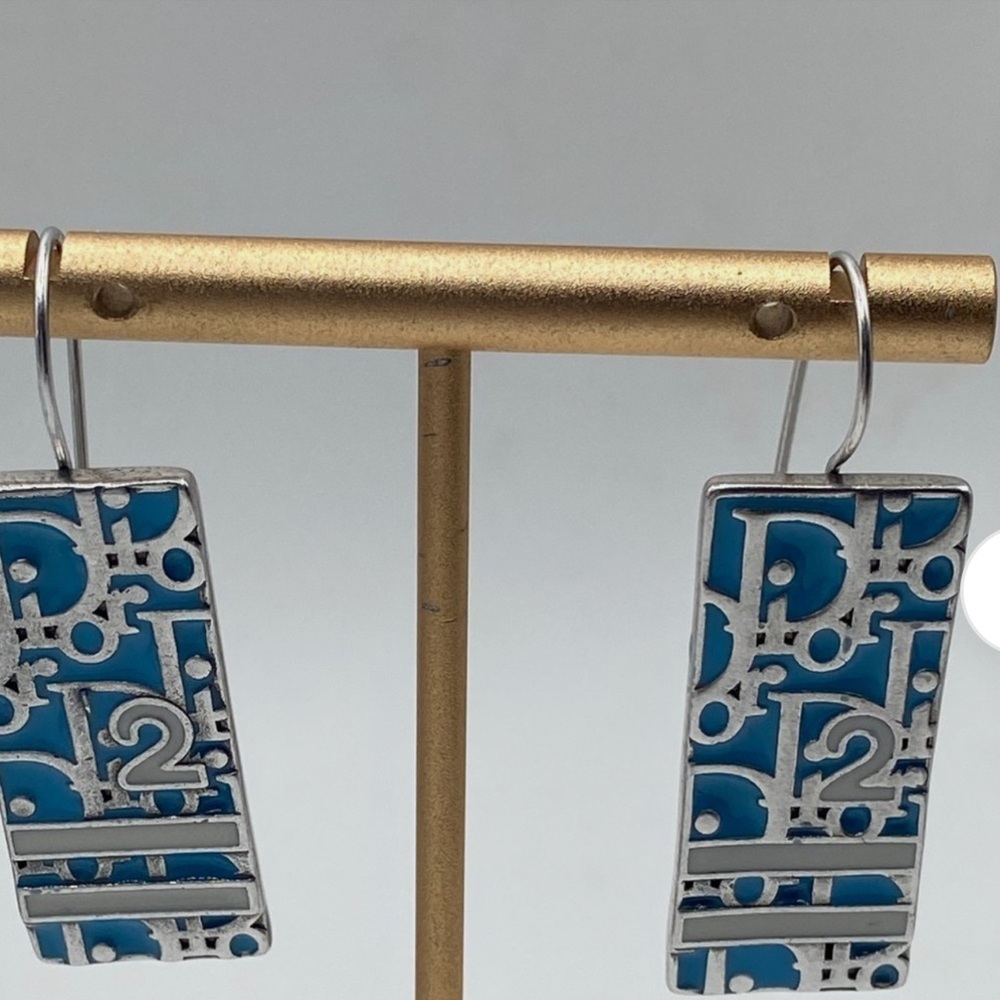 Christian Dior Vintage Logo Earrings